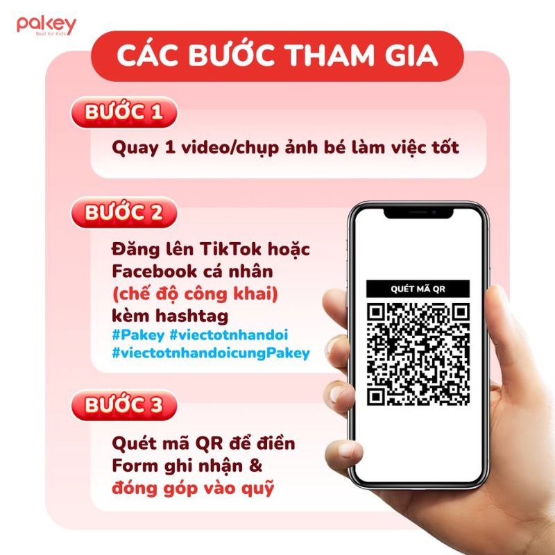 Hướng dẫn tham gia chương trình với 3 bước đơn giản