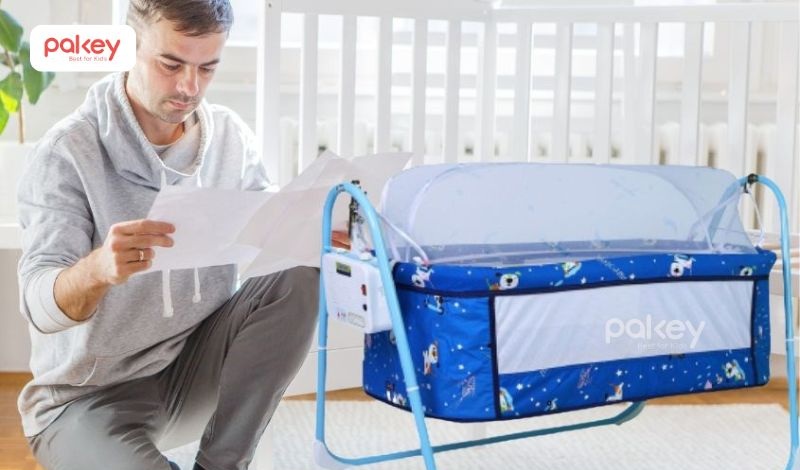 Hướng dẫn cách sử dụng nôi điện an toàn và đúng cách 7 Lắp ráp nôi điện theo hướng dẫn của nhà sản xuất