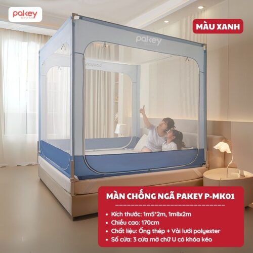 Màn chống ngã cho bé khung vuông Pakey P-MK01