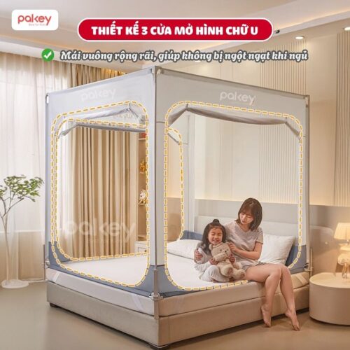 Màn chống ngã cho bé khung vuông Pakey P-MK01