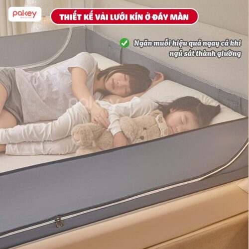 Màn chống ngã cho bé khung vuông Pakey P-MK01