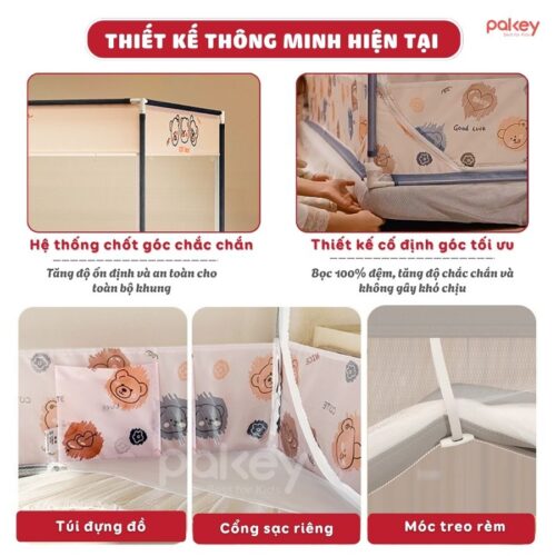 Màn chống ngã khung vuông Pakey P-MK02 24 Màn chống ngã khung vuông Pakey P-MK02
