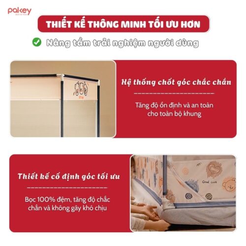 Màn chống ngã khung vuông Pakey P-MK02 23 Màn chống ngã khung vuông Pakey P-MK02