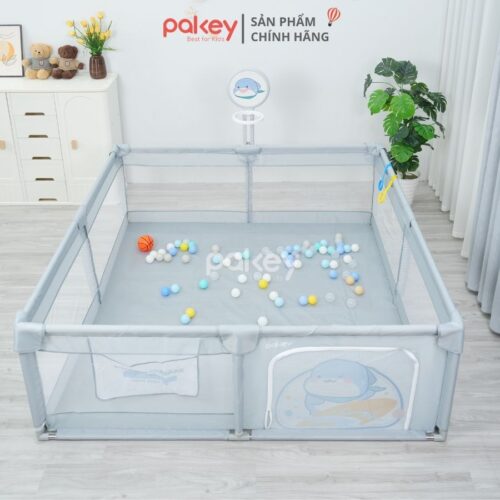 Quây bóng vải Pakey K3, K4 kèm cột bóng rổ