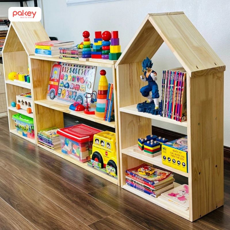 Kinh nghiệm mua kệ đựng đồ chơi cho bé bằng gỗ 15 Kệ đồ chơi bằng gỗ giúp bé có một không gian riêng để cất giữ và sắp xếp sách truyện, đồ chơi