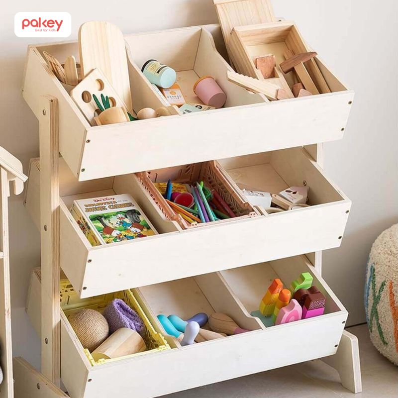 Kinh nghiệm mua kệ đựng đồ chơi cho bé bằng gỗ 19 Kệ đựng đồ chơi cho bé bằng gỗ