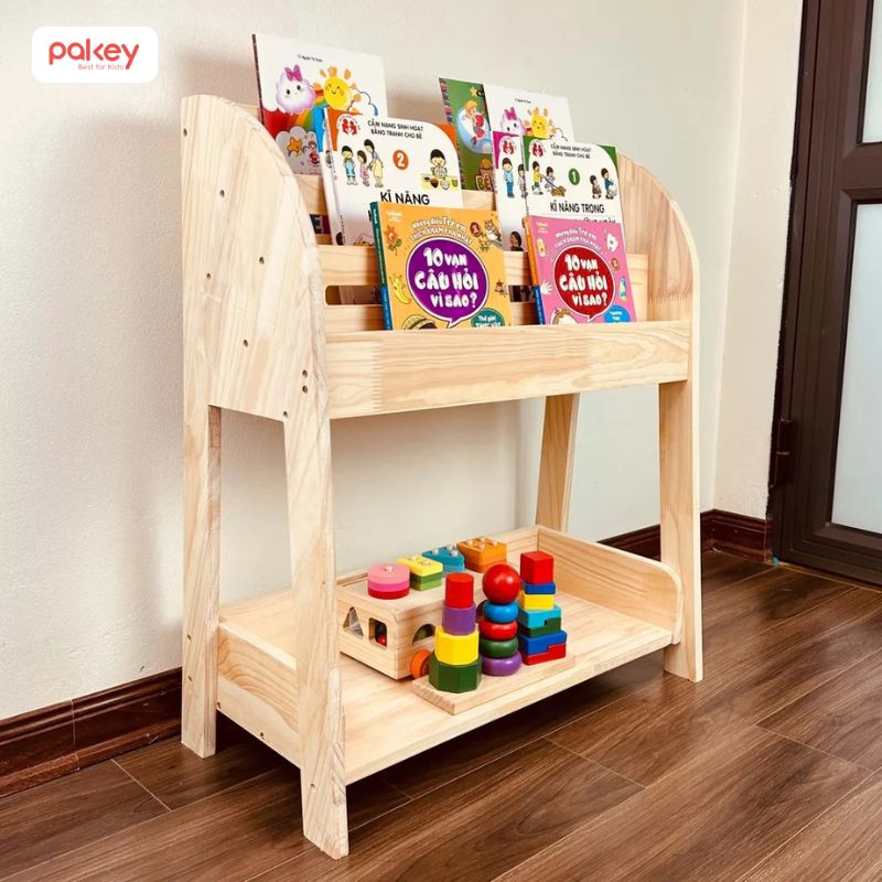 Kinh nghiệm mua kệ đựng đồ chơi cho bé bằng gỗ 24 Kệ đựng đồ chơi cho bé bằng gỗ