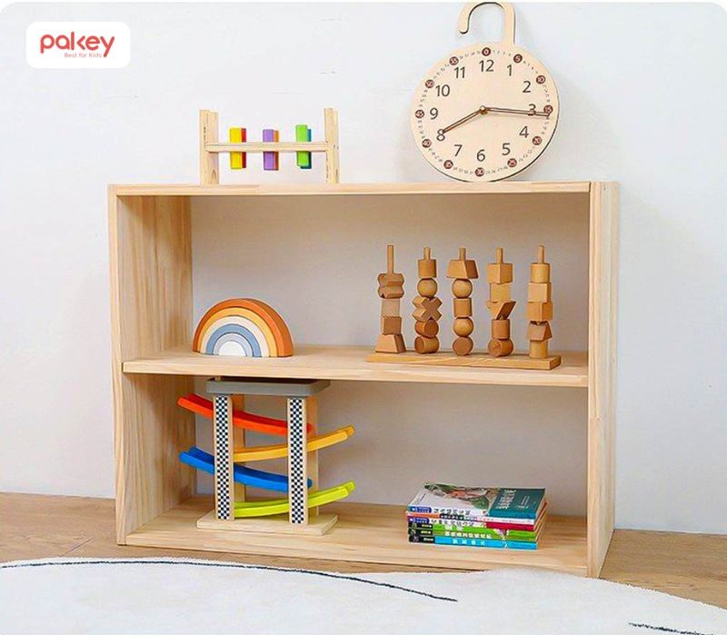 Kinh nghiệm mua kệ đựng đồ chơi cho bé bằng gỗ 28 Kệ đựng đồ chơi cho bé bằng gỗ