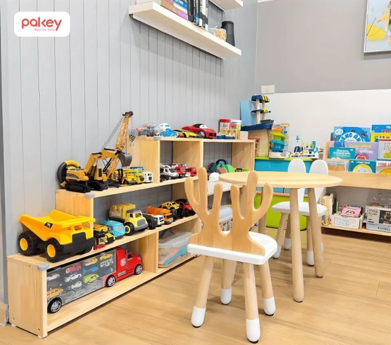 Kinh nghiệm mua kệ đựng đồ chơi cho bé bằng gỗ 27 Kệ đựng đồ chơi cho bé bằng gỗ