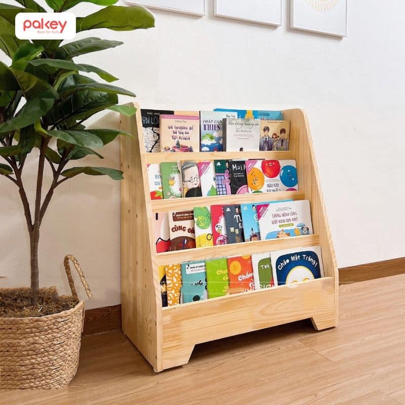 Kinh nghiệm chọn kệ sách gỗ cho bé phù hợp theo từng độ tuổi