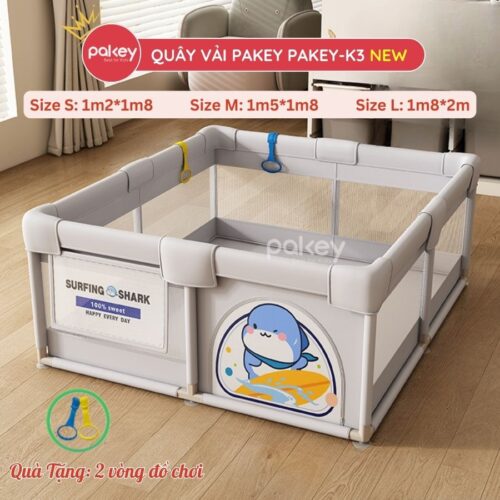 Quây bóng vải Pakey K3, K4 kèm cột bóng rổ