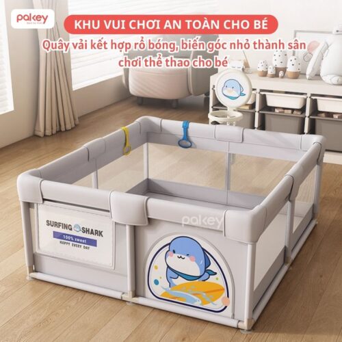 Quây bóng vải Pakey K3, K4 kèm cột bóng rổ