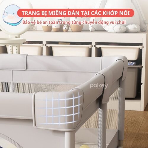 Quây bóng vải Pakey K3, K4 kèm cột bóng rổ