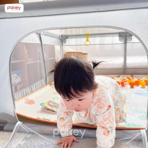Quây bóng vải Pakey K3, K4 kèm cột bóng rổ