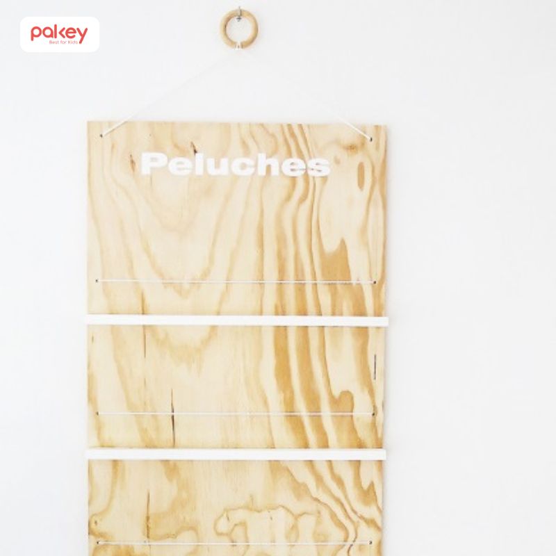 tự làm kệ đồ chơi cho bé bằng bìa gỗ