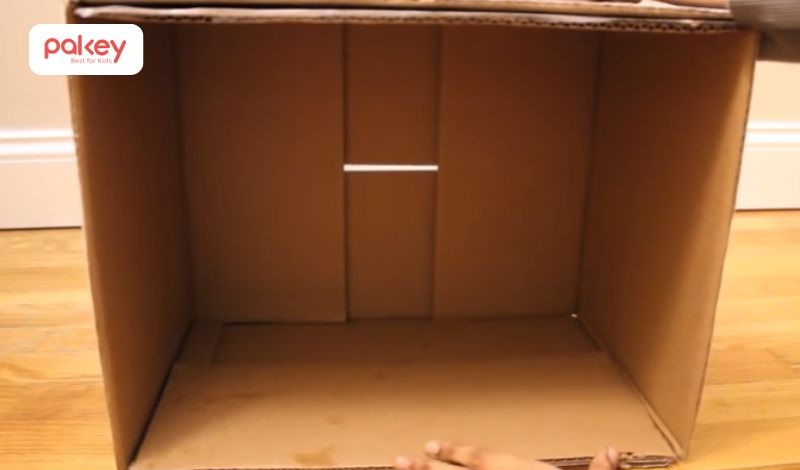 tự làm kệ đồ chơi cho bé bằng bìa carton