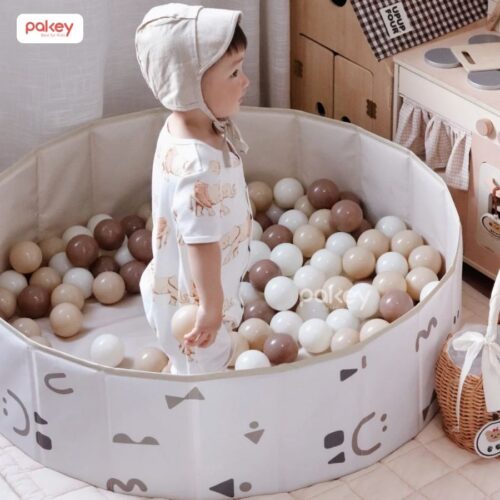 Combo 100 bóng nhựa mix màu nâu - be - trắng 7cm 21 Combo 100 bóng nhựa mix màu nâu - be - trắng 7cm