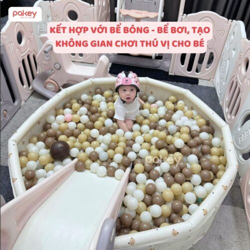 Combo 100 bóng nhựa mix màu nâu - be - trắng 7cm 15 Combo 100 bóng nhựa mix màu nâu - be - trắng 7cm