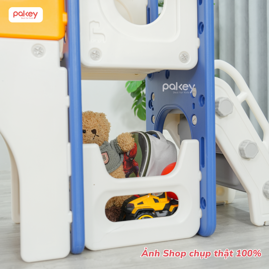 Bộ cầu trượt xích đu khủng long Pakey LH01 64 Bộ cầu trượt xích đu khủng long Pakey LH01