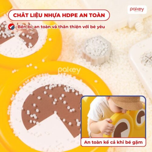 Bộ cầu trượt xích đu khủng long Pakey LH01 38 Bộ cầu trượt xích đu liên hoàn khủng long Pakey LH01