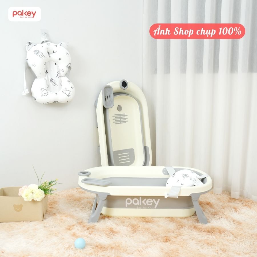 Chậu tắm cao cấp có nhiệt kế Pakey P-CT03 48 Chậu tắm cho bé Pakey CT03