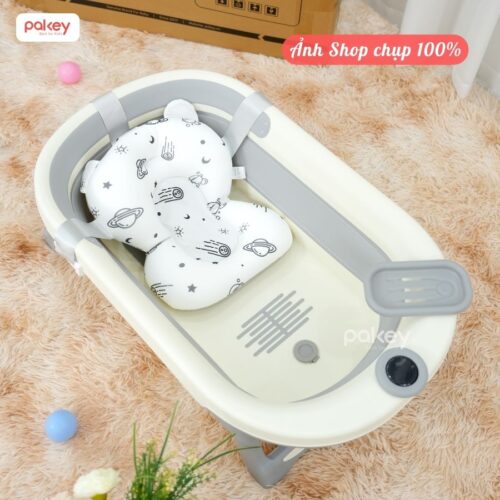 Chậu tắm gấp gọn có nhiệt kế Pakey P-CT03 38 Chậu tắm cho bé Pakey CT03