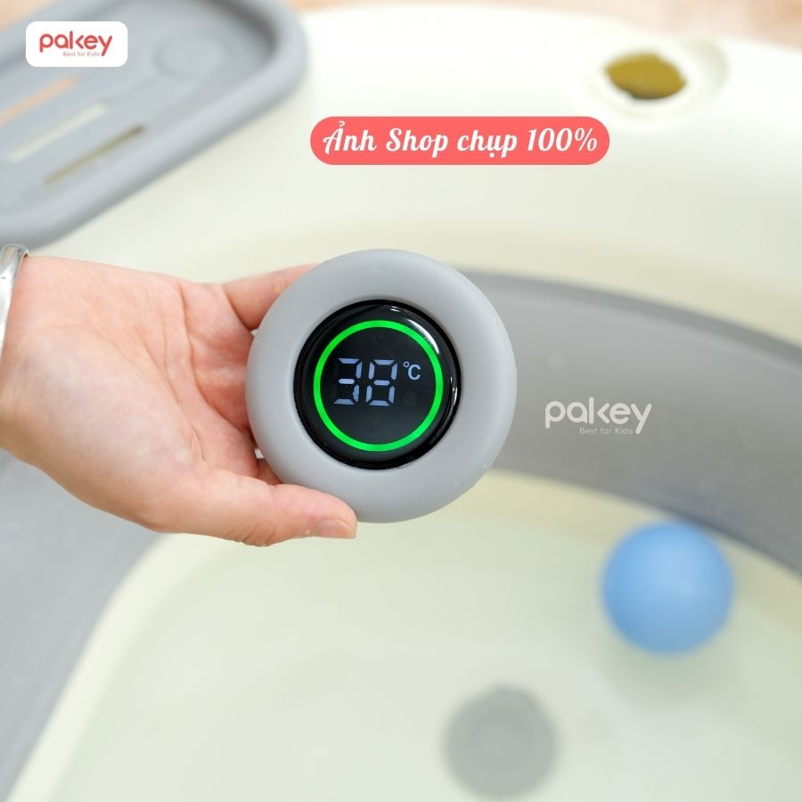 Chậu tắm cao cấp có nhiệt kế Pakey P-CT03 46 Chậu tắm cho bé Pakey CT03