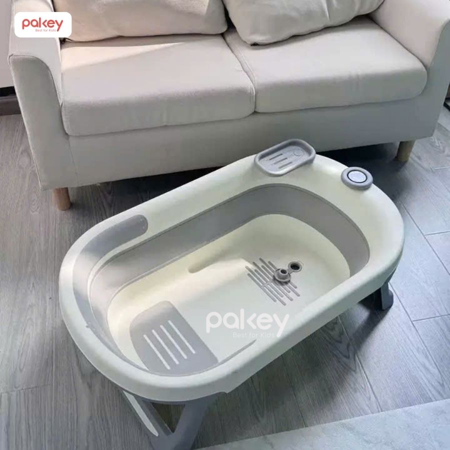 Chậu tắm cao cấp có nhiệt kế Pakey P-PT03