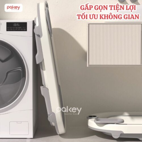 Chậu tắm gấp gọn có nhiệt kế Pakey P-CT03 27 Chậu tắm cao cấp có nhiệt kế Pakey P-PT03