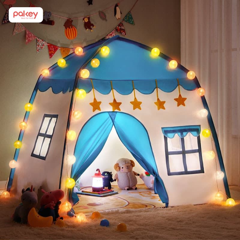 Lều bóng giống như ngôi nhà mini giúp bé rèn tính tự lập, học cách quản lý đồ chơi của mình và thoải mái sáng tạo trong thế giới riêng