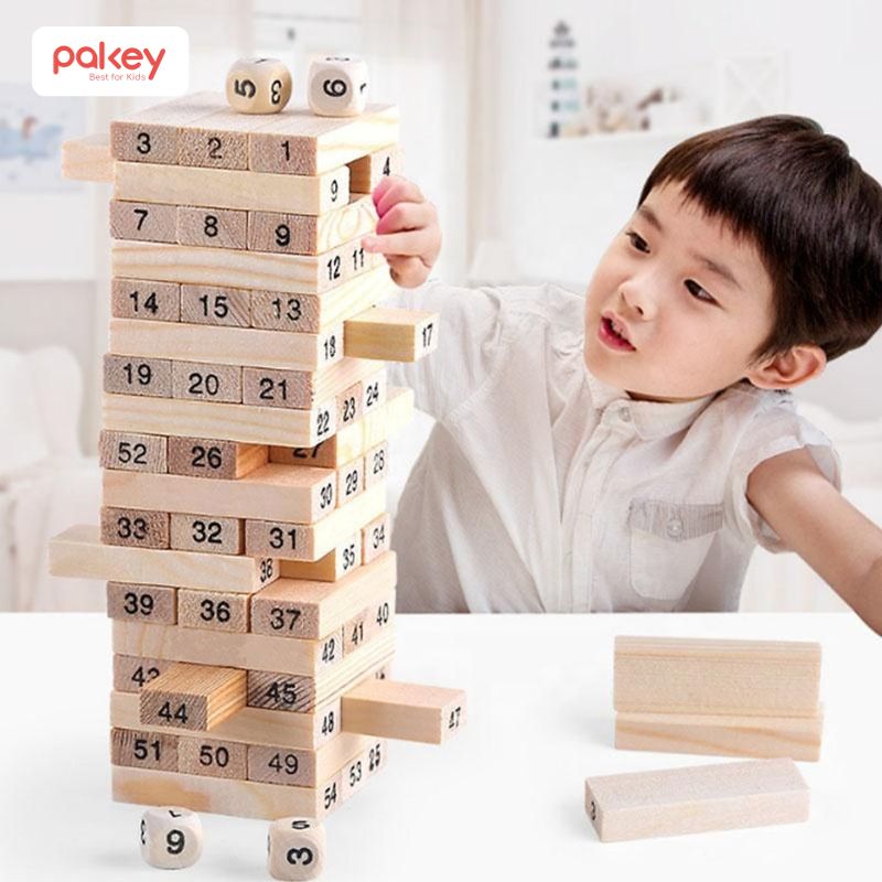 Top 10+ đồ chơi gỗ cho bé an toàn, phát triển toàn diện 13 Bé sẽ học cách cân bằng, tính toán và khéo léo bằng việc phối hợp tay – mắt khi rút từng thanh gỗ ra mà không làm đổ tháp