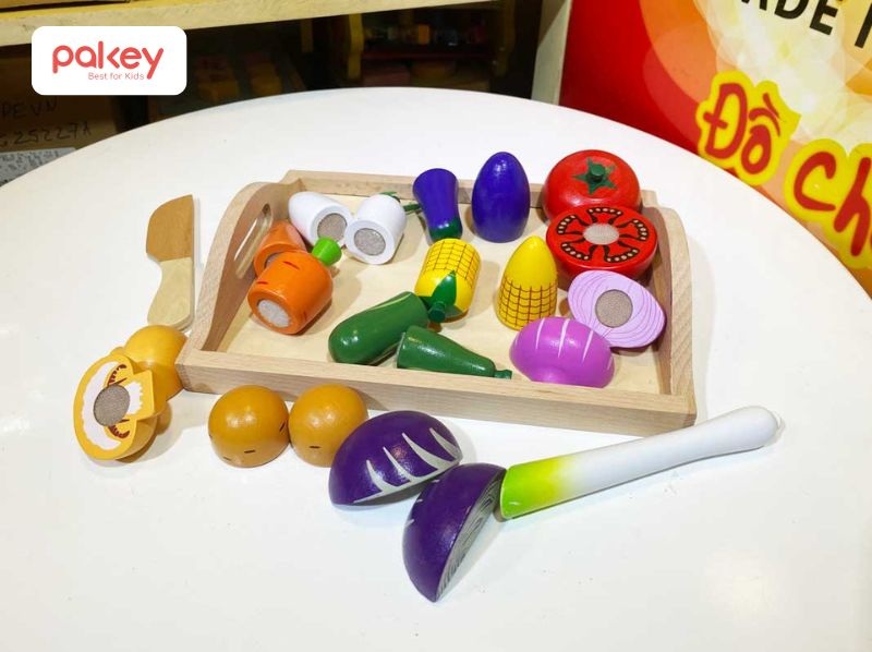 Top 10+ đồ chơi gỗ cho bé an toàn, phát triển toàn diện 19 Đồ chơi cắt trái cây bằng gỗ