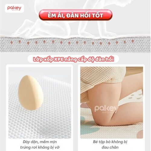 Thảm xốp gấp gọn dày 1,5cm Pakey TH11-12-13