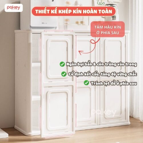Tủ nhựa đựng đồ cho bé đa năng Pakey E009-E010
