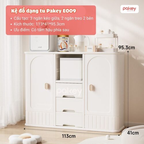 Tủ nhựa đựng đồ cho bé đa năng Pakey E009-E010