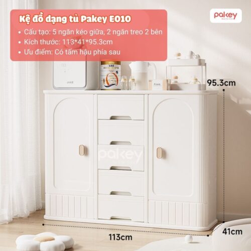 Tủ nhựa đựng đồ cho bé đa năng Pakey E009-E010
