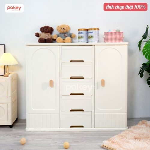 Tủ nhựa đựng đồ cho bé đa năng Pakey E009-E010