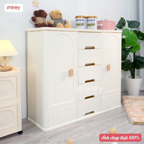 Tủ nhựa đựng đồ cho bé đa năng Pakey E009-E010