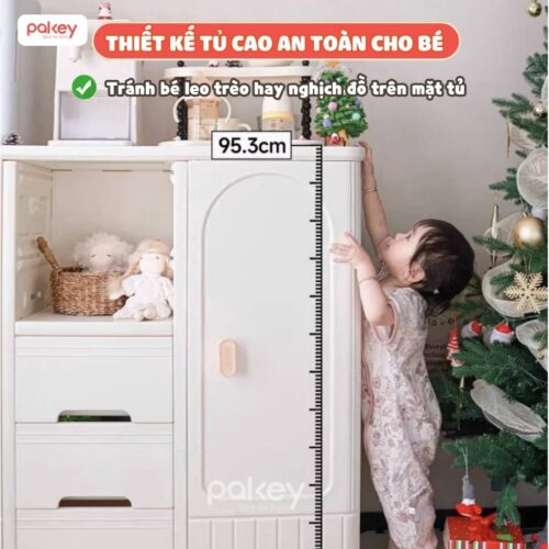Tủ nhựa đựng đồ cho bé đa năng Pakey E009-E010