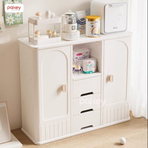 Tủ nhựa đựng đồ cho bé đa năng Pakey E009-E010