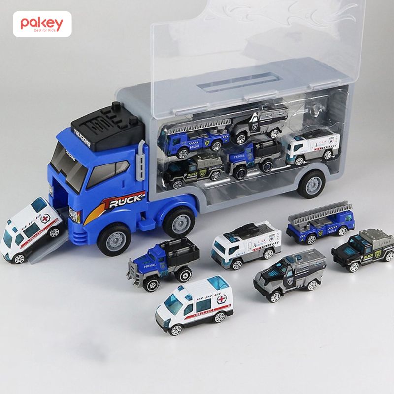 Xe container là lựa chọn tuyệt vời cho những bé thích các phương tiện vận tải đường dài