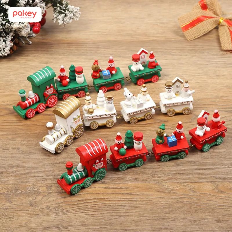 Top 5 món đồ chơi noel cho bé trai, bé gái cực mê mẩn 13 Đoàn tàu giáng sinh đồ chơi cho trẻ nhiều màu sắc