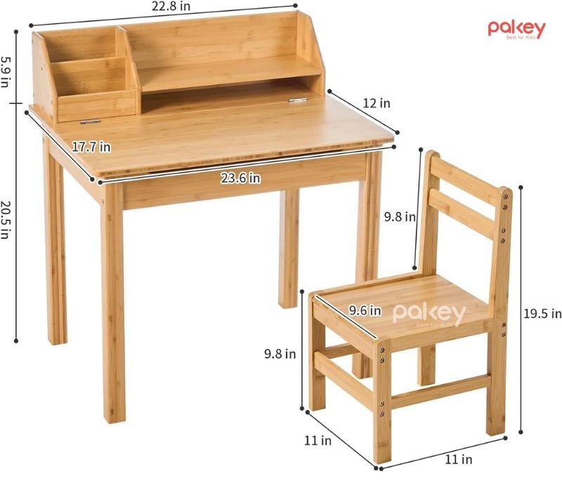 Tiêu chuẩn kích thước bàn học cho bé theo bộ Y Tế quy định 10 Kích thước bàn học cho bé tiểu học