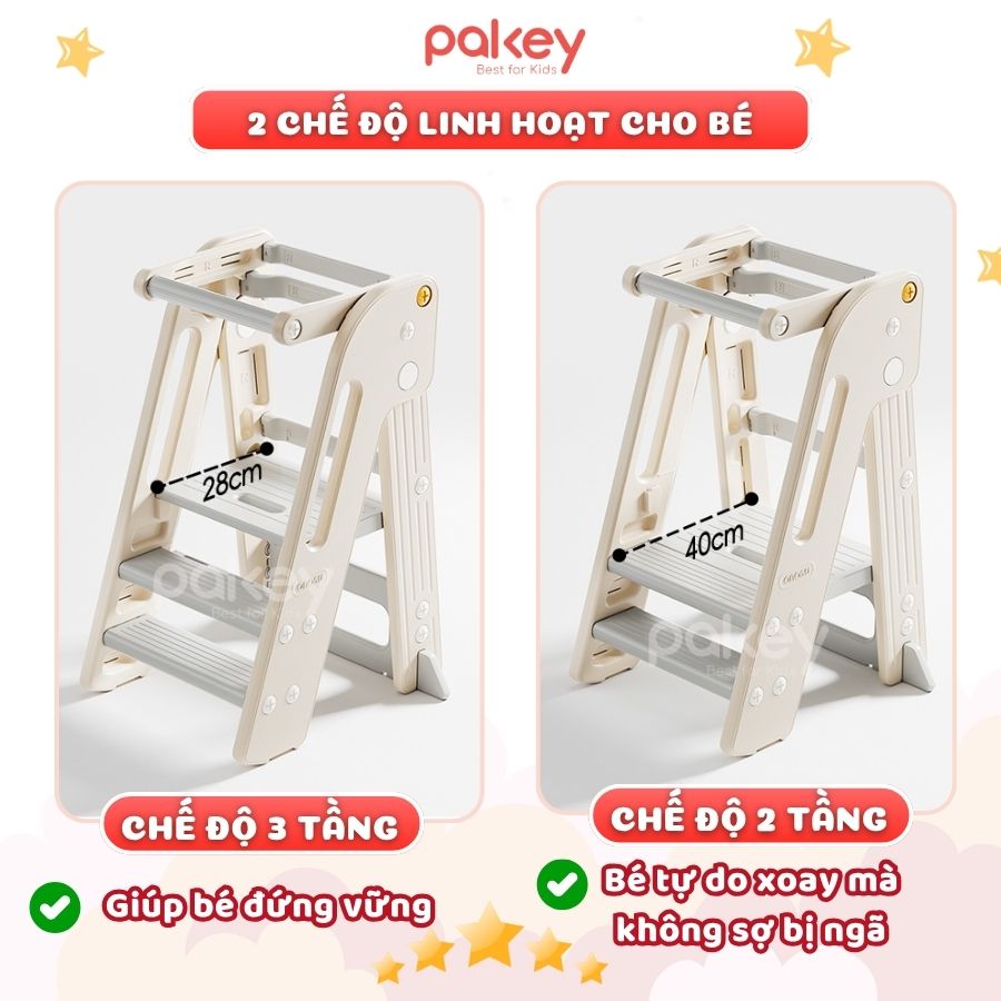 Thang tự lập cho bé Pakey C005 40 Thang tự lập cho bé Pakey C005
