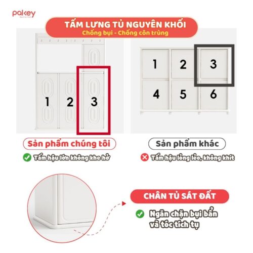 Tủ kệ đa năng Pakey E013
