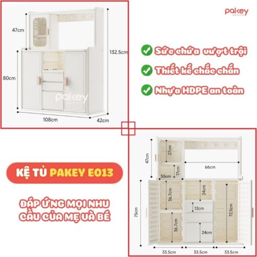 Tủ kệ đa năng Pakey E013