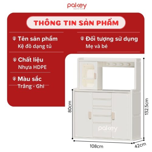 Tủ kệ đa năng Pakey E013