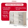 Tủ nhựa 5 ngăn 4 cánh Pakey E011
