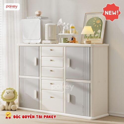 Tủ nhựa 5 ngăn 4 cánh Pakey E011