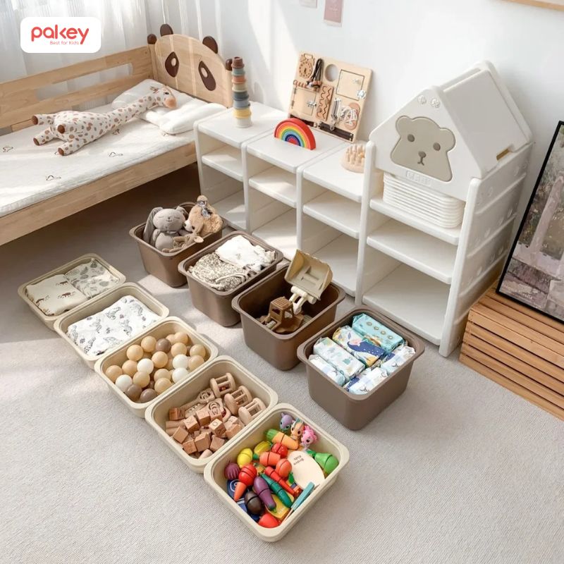 Kệ có hộc đựng giúp tăng dung tích lưu trữ đồ đạc